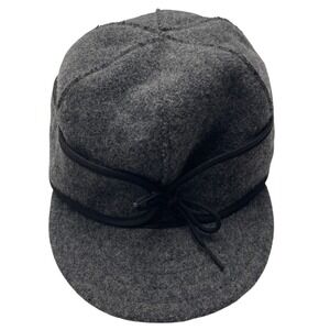 Stormy Kromer Cap Mens 7 3/8 Gray Wool Blend Hat Made in USA Gorpcore Outdoors